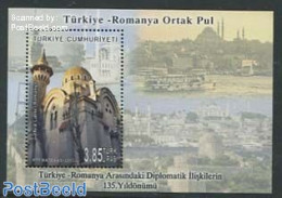 Türkiye 2013 Joint Issue With Romania S/s, Mint NH, Religion - Transport - Various - Churches, Temples, Mosques, Syna.. - Sonstige & Ohne Zuordnung