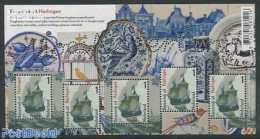 Netherlands 2014 Ceramics From Harlingen S/s, Mint NH, Transport - Ships And Boats - Art - Ceramics - Unused Stamps
