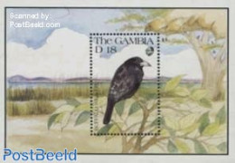 Gambia 1991 Buffalo Weaver S/s, Mint NH, Nature - Birds - Gambie (...-1964)