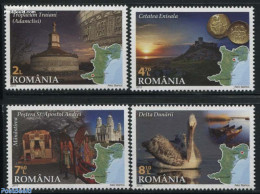 Romania 2015 Dobruja Region 4v, Mint NH, Nature - Religion - Transport - Various - Birds - Churches, Temples, Mosques,.. - Ongebruikt