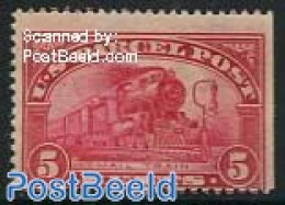 United States Of America 1912 5c, Stamp Out Of Set, Unused (hinged), Transport - Railways - Unused Stamps