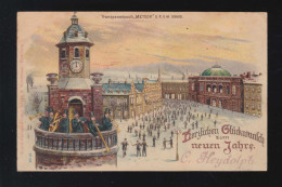 Herzlichen Glückwunsch Zum Neuen Jahre Hamburg Turmbläser, Hamburg 2.1.1899 - Halt Gegen Das Licht/Durchscheink.