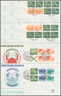 Surinam Heftchenblätter Aus Markenheftchen Aus 1976-1985 Auf 11 Schmuck-FDC's - Suriname
