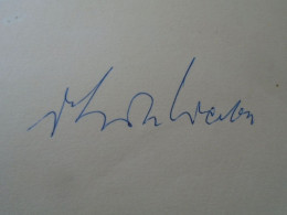 D203324  Signature -Autograph  - Erik ERICH WERBA  - Austrian Pianist Composer  Baden Bei Wien  1981 - Chanteurs & Musiciens