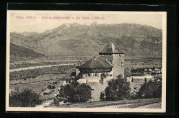 AK Vaduz, Schloss Liechtenstein Und Der Säntis  - Liechtenstein