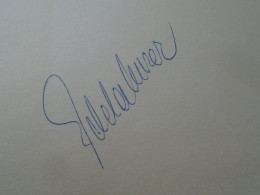 D203326  Signature -Autograph  -  Edda MOSER  - Opera -Soprano  - Berlin 1981 - Sänger Und Musiker
