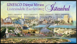 Turkey, Türkei - 2015 - Our Works In UNESCO"s World Heritage List (İstanbul) - 1.Mini S/Sheet ** MNH - Unused Stamps