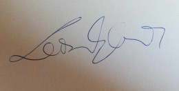 D203327  Signature -Autograph  - Gustav Leonhardt (1928–2012) Was A Dutch Musician Church Organist  In Amsterdam - Cantantes Y Musicos