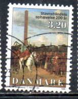 DANEMARK DANMARK DENMARK DANIMARCA 1988 LIBERTY MEMORIAL ABOLITION OF STAVNSBAAND 3.20k USED USATO OBLITERE' - Gebraucht