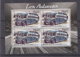 Transports - Autocars - Burundi - COB 2118 ** - Feuille Avec Bloc De 4 - Valeur 56,00 Euros - - Bus