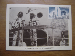 BYKOVSKY ASKENOV Carte Maximum Cosmonaute ESPACE Salon De L'aéronautique Bourget - Collezioni