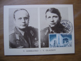 GORBATKO GLAZKOV Carte Maximum Cosmonaute ESPACE Salon De L'aéronautique Bourget - Collections