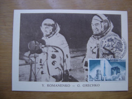 ROMANENKO GRECHKO Carte Maximum Cosmonaute ESPACE Salon De L'aéronautique Bourget - Verzamelingen