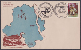 Inde India 1978 Special Cover Biplane, Migratory Birds, Duck, Bird, First Powered Flight, Aeroplane, Pictorial Postmark - Covers & Documents