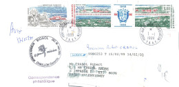 TAAF. LETTRE. PORT AUX FRANCAIS. TRIPTYQUE 247A - Lettres & Documents