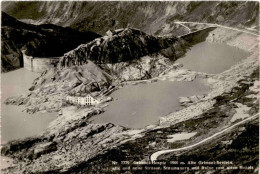 Grimsel-Hospiz - Alte Grimsel-Seelein, Alte Und Neue Strasse, Ruine Vom Alten Hospiz (7779) - Guttannen