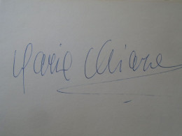 D203334  Signature -Autograph  - Maria Chiara  - Italia  Opera  -Soprano  1981 - Sänger Und Musiker