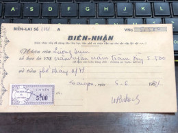 Viet Nam Suoth Old Bank Receipt(have Wedge 5 $ Year 1961) PAPER QUALITY:GOOD 1-PCS - Sammlungen