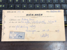 Viet Nam Suoth Old Bank Receipt(have Wedge 2 $ Year 1961) PAPER QUALITY:GOOD 1-PCS - Sammlungen