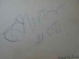 D203336  Signature -Autograph  -  Yevgeny Nesterenko Bass  - OPERA  MUSIC - Chanteurs & Musiciens