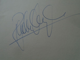 D203337   Signature -Autograph  -  Radu LUPU  Romanian Pianist -Galati - Singers & Musicians