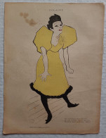 C1  LE RIRE Fevrier 1895 Dessin COULEURS De TOULOUSE LAUTREC Polaire PORT INCLUS France - 1801-1900