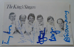 D203339  Signature -Autograph  - The King's Singers  Budapest Concert 1981  -  6 Autographs - Cantantes Y Musicos