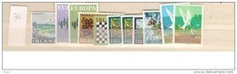 1972 MNH Iceland Year Complete, Postfris** - Años Completos