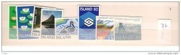 1977 MNH Iceland, Island, Year Complete, Posffris - Años Completos