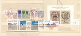 1982 MNH Iceland, Island, Year Complete, Posffris - Años Completos