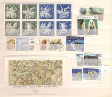 1990 MNH Iceland, Year Complete, Postfris** - Full Years