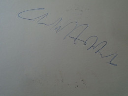 D203343  Signature -Autograph  -  Claudio Abbado - Italian Conductor - Music Opera - La Scala Di Milano  1981 - Cantantes Y Musicos