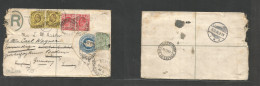 SOUTH AFRICA. 1906 (3 Dec) Transvaal, Frazer St. Joburg - Woking, UK, Fwded With New Franking GB To Germany, Emmendingen - Other & Unclassified