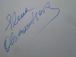 D203345  Signature -Autograph  -  Elena Vasilyevna Obraztsova - Russian Mezzo-soprano - Opera  1981 - Cantantes Y Musicos