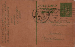 India Postal Stationery 9p To Bundi - Cartoline Postali