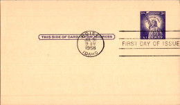 US Postal Stationery 3c Statue Of Liberty FDC Boise Idaho 1958 - 1961-80