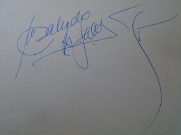 D203346  Signature -Autograph  -  Antonio Gades  - Spanish Flamenco Dancer And Choreographer 1981 - Sänger Und Musiker