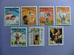 55 REPUBLIQUE TCHAD - CHAD 1969 / 20 SELLOS USADOS / YVERT 183 - 212 FU Incompleta - Ete 1968: Mexico