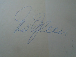 D203351  Signature -Autograph  -   Theo Adam - Opera Singer - Bass Baritone - Wagner, Bayreuth , Saatsoper Dresden  1981 - Sänger Und Musiker