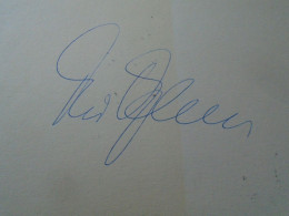 D203351  Signature -Autograph  -   Theo Adam - Opera Singer - Bass Baritone - Wagner, Bayreuth , Saatsoper Dresden  1981 - Singers & Musicians