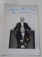 D203353  Signature -Autograph  -   Aloys And Alfons Kontarsky, German Duo-pianist Brothers  1981 - Chanteurs & Musiciens