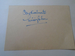 D203356  Signature -Autograph  - Luigi Alva  - Opera Singer - Tenor - Peru - Metropolitan Opera -La Scala  1981 - Cantantes Y Musicos
