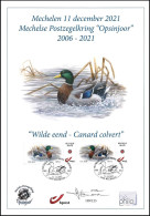 Carte Souvenir, Signée/Herdenkingskaart, Getekend - BUZIN - Canard Colvert / Wilde Eend / Stockente / Mallard Duck - MPO - Brieven En Documenten