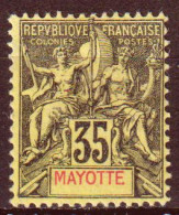 Mayote 1900 Y.T.18 */MH VF/F - Unused Stamps