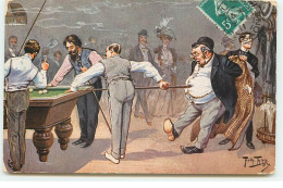 Arthur Thiele - Hommes Jouant Au Billard - Thiele, Arthur