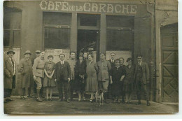 Carte Photo - Café De La Carache - Lunéville ? - Cafes