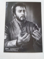 D203360  Signature -Autograph  - Piero Cappuccilli  Italian Opera Singer - Baritone - Verdi  1981 - Singers & Musicians