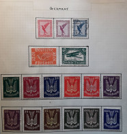 Deutsches Reich Allemagne 1922 - 1926 Luftpost Poste Aérienne   17 Timbres Neufs * Et Obl TB - Correo Aéreo & Zeppelin