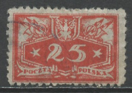 Pologne - Poland - Polen Service 1921 Y&T N°S15 - Michel N°D15 (o) - 25f Chiffre - Officials