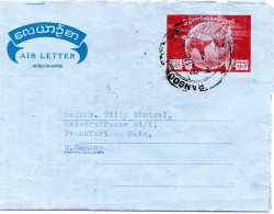 79033 - Burma - 1956 - 50p GAAerogramm RANGOON -> Westdeutschland - Myanmar (Birmanie 1948-...)